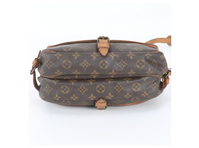 Borsa a tracolla in pelle Louis Vuitton Monogram Saumur 30 M42256 Marrone - vista 6