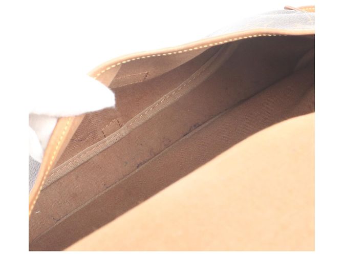 Borsa a tracolla in pelle Louis Vuitton Monogram Saumur 30 M42256 Marrone - vista 7