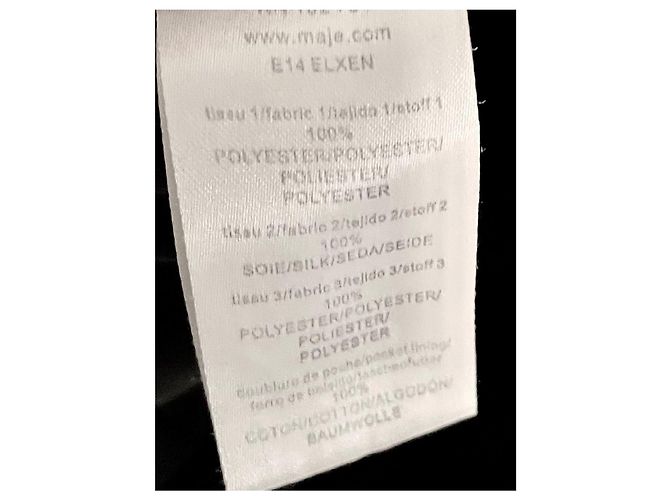 Maje Elxen mono corto de encaje negro - vista 10
