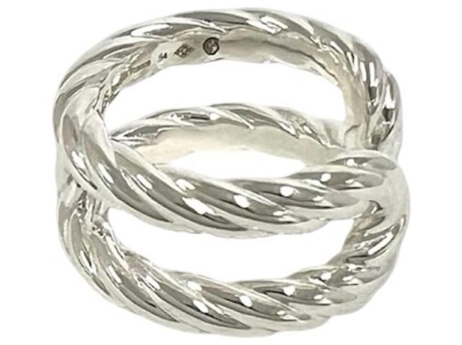 Ring Hermès Anello Hermes Area Band in Argento Sterling 925 - vista 4
