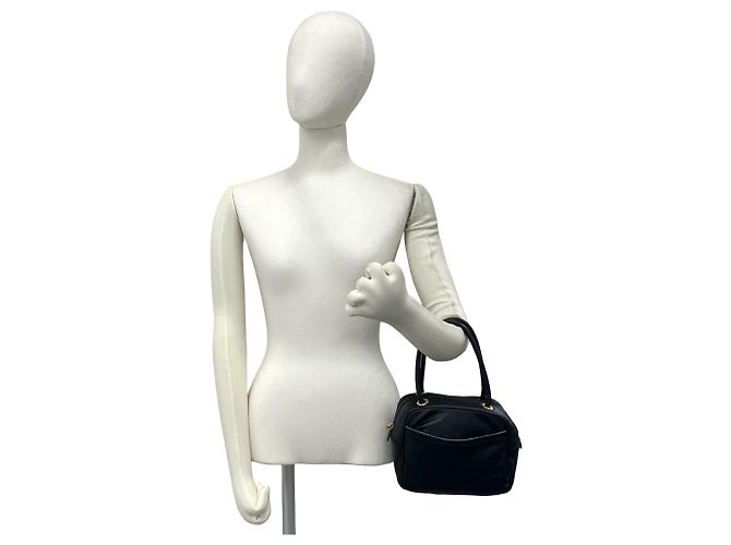Loewe Anagram Mini Handtasche aus Leder Schwarz - Ansicht 2