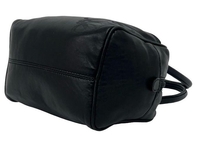 Loewe Anagram Mini Handtasche aus Leder Schwarz - Ansicht 8