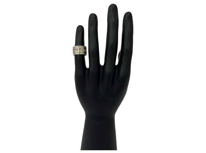 Tiffany & Co Tiffany Atlas Wide Band Ring Silvery - view 2