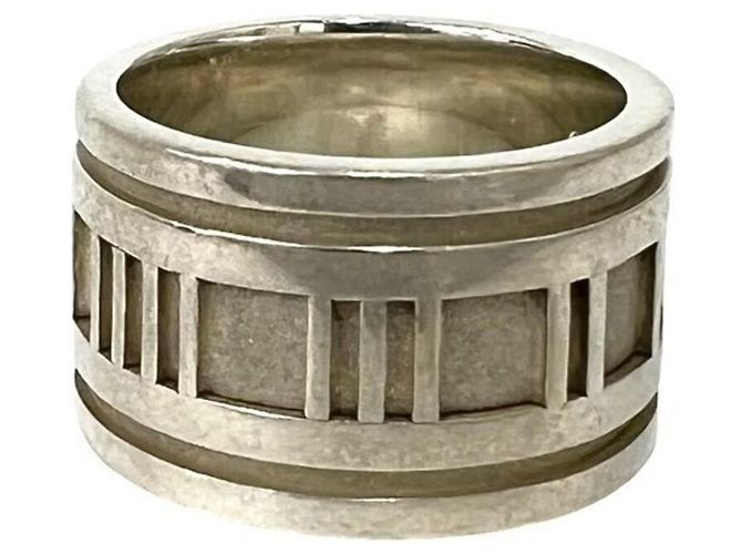 Tiffany & Co Tiffany Atlas Wide Band Ring Silvery - view 5