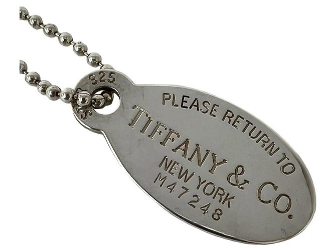 Tiffany & Co Collana Tiffany Return to Oval in Argento 925 - vista 4