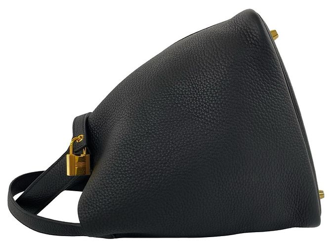 Hermès Hermes Picotin Lock MM Leder Handtasche Schwarz - Ansicht 5