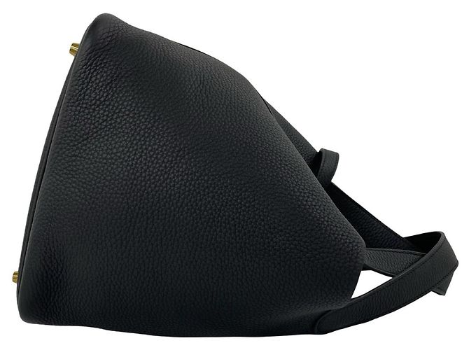 Hermès Hermes Picotin Lock MM Leder Handtasche Schwarz - Ansicht 6