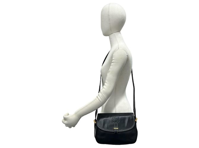 Loewe Vintage Anagram Logo Schultertasche aus Leder - Ansicht 2