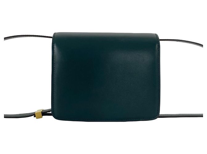 Céline Celine Classic Box Small Mini Borsa a Tracolla in Pelle Verde - vista 3
