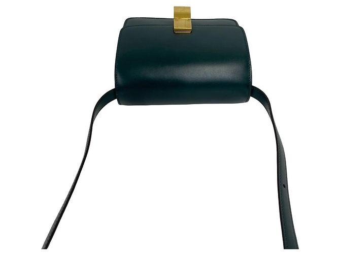 Céline Celine Classic Box Small Mini Borsa a Tracolla in Pelle Verde - vista 4