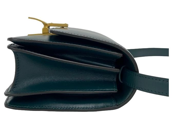 Céline Celine Classic Box Small Mini Borsa a Tracolla in Pelle Verde - vista 6