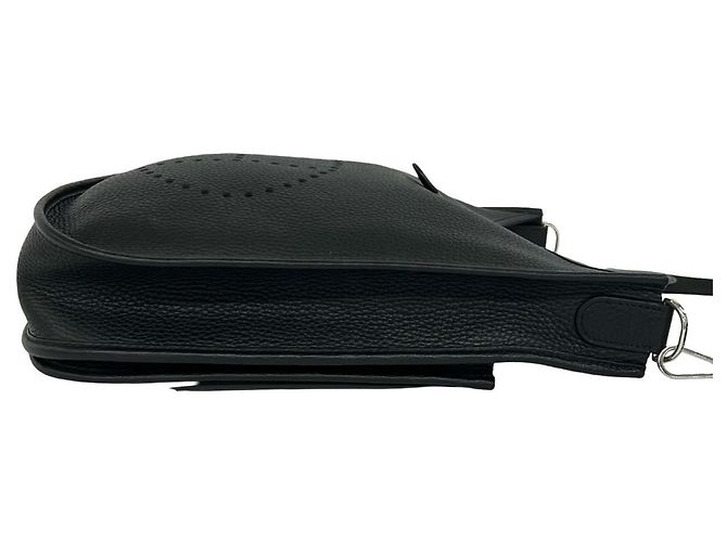 Hermès HERMES Evelyne 3PM Taurillon Clemence Borsa a Tracolla Tote Nero - vista 6