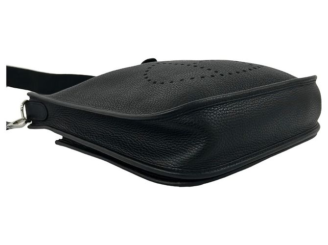 Hermès HERMES Evelyne 3PM Taurillon Clemence Borsa a Tracolla Tote Nero - vista 7