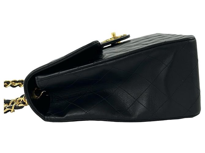 Chanel Matelassé Coco Mark Lammleder 2-Way Shoulder/Tote Bag Schwarz - Ansicht 5