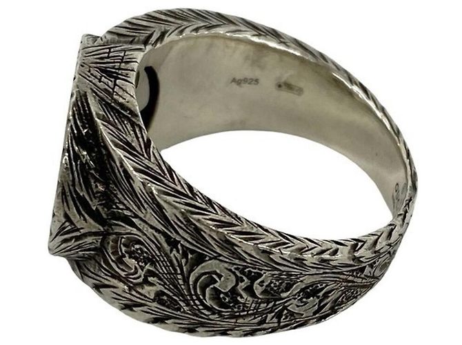 Gucci Arabesque Band Ring Silvery - view 4