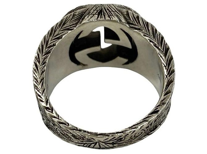 Gucci Arabesque Band Ring Silvery - view 6