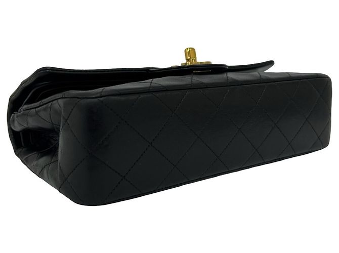 Borsa a tracolla Chanel Matelassé Coco Mark Double Flap Nero - vista 7