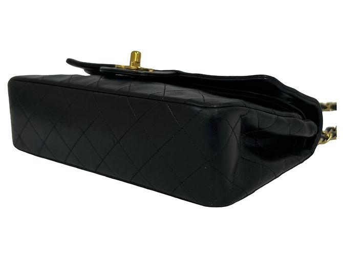 Borsa a tracolla Chanel Matelassé Coco Mark Double Flap Nero - vista 8