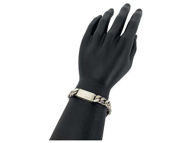 Bracciale a catena Cuban Link Vintage GUCCI Argento - vista 2