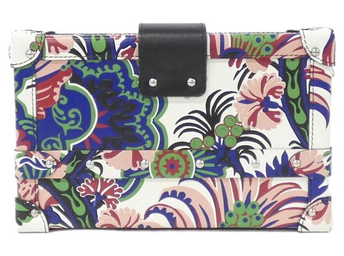 Borsa a tracolla Louis Vuitton Epi Petite Malle Bianco - vista 2
