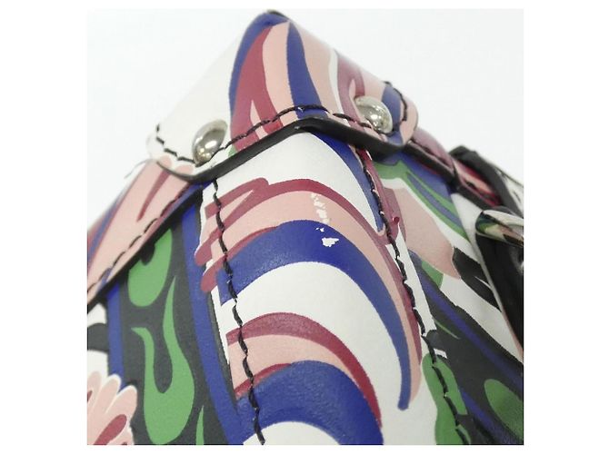 Borsa a tracolla Louis Vuitton Epi Petite Malle Bianco - vista 5