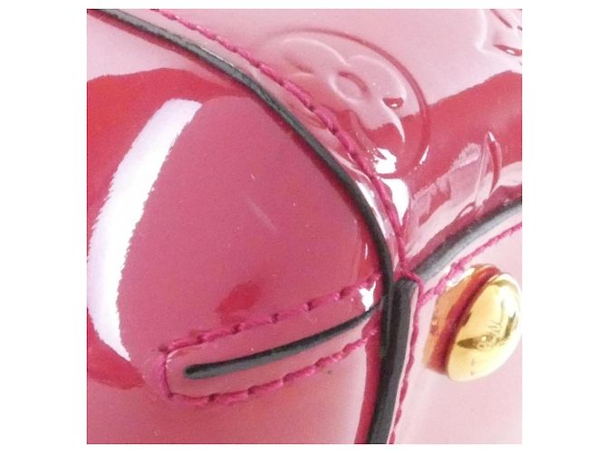 Borsa Louis Vuitton Vernis Montaigne BB Rosa - vista 3