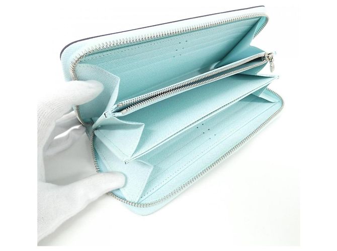 Cartera Louis Vuitton Epi Zippy Azul - vista 8