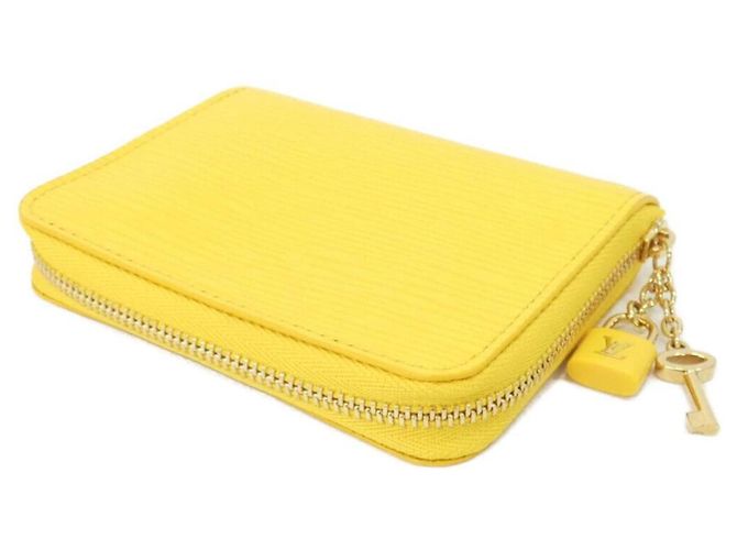 Louis Vuitton Epi Zippy Münzbeutel Gelb - Ansicht 3