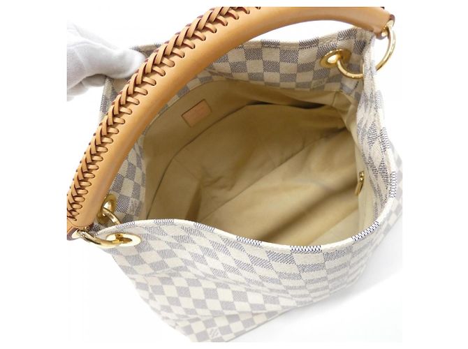 Borsa a tracolla Louis Vuitton Damier Azur Artsy MM Blu - vista 6