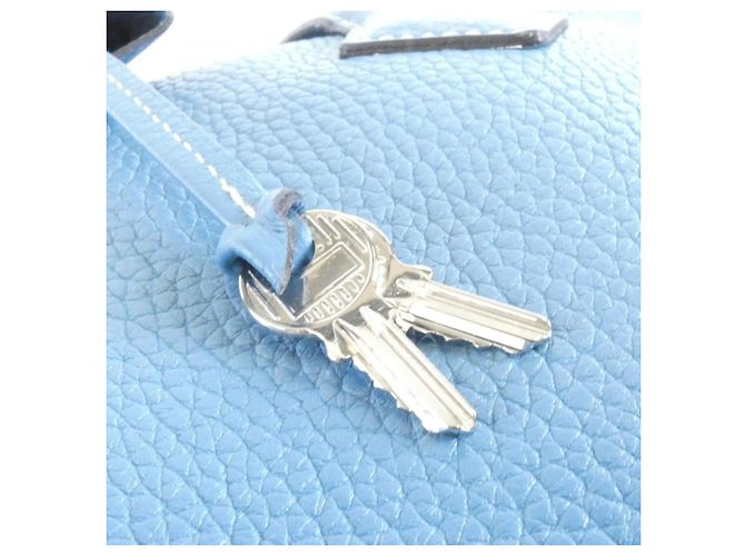 Hermès Hermes Victoria II Fourre-Tout Boston Bag Blu - vista 3