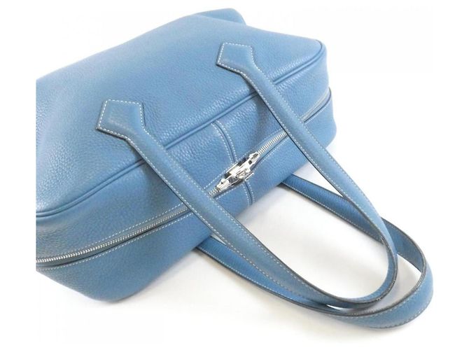 Hermès Hermes Victoria II Fourre-Tout Boston Bag Blu - vista 5