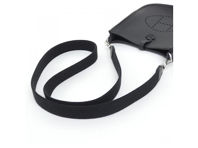 Hermès Borsa a tracolla Hermes Evelyne Amazon Nero - vista 5