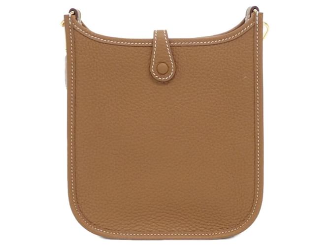 Hermès Borsa a tracolla Hermes Evelyne Amazon Marrone - vista 2