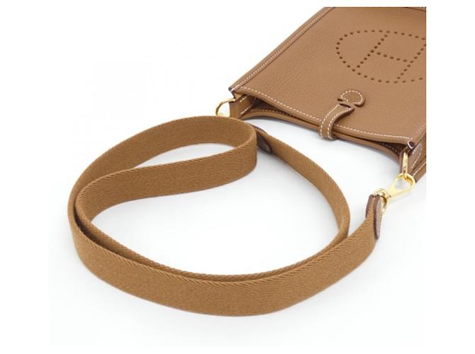 Hermès Borsa a tracolla Hermes Evelyne Amazon Marrone - vista 5