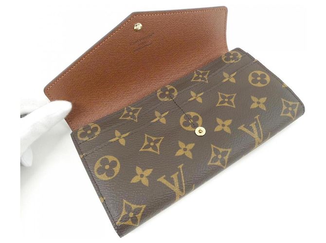 Louis Vuitton Monogram Portefeuille Sarah M60531 Wallet Castaño - vista 6