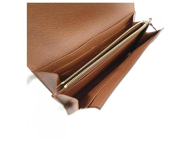 Louis Vuitton Monogram Portefeuille Sarah M60531 Wallet Castaño - vista 7