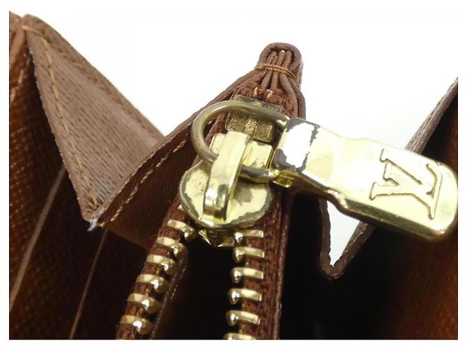 Louis Vuitton Monogram Portefeuille Sarah M61734 Wallet Marrone - vista 9