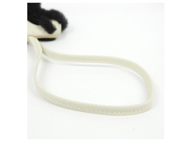 Hermès Hermes Buddy Accessory Bag Charm Schwarz Weiß - Ansicht 4