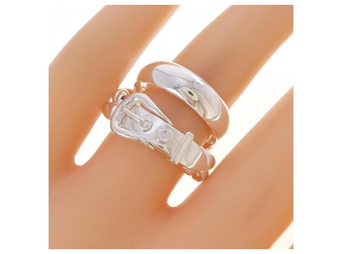 Hermès Boucles Sellier Inflexible Ring Silber - Ansicht 5