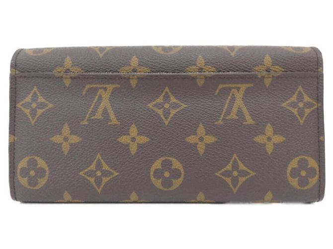Louis Vuitton Monogram Portefeuille Sarah Wallet Marrone Fuschia - vista 2