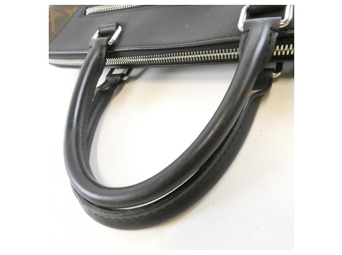 Louis Vuitton Monogram Macassar Porte Documents Jour Handbag Brown - view 5
