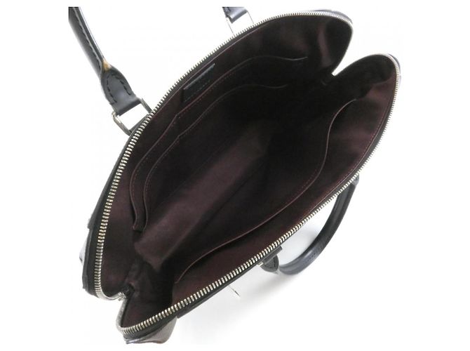 Louis Vuitton Monogram Macassar Porte Documents Jour Handbag Brown - view 8