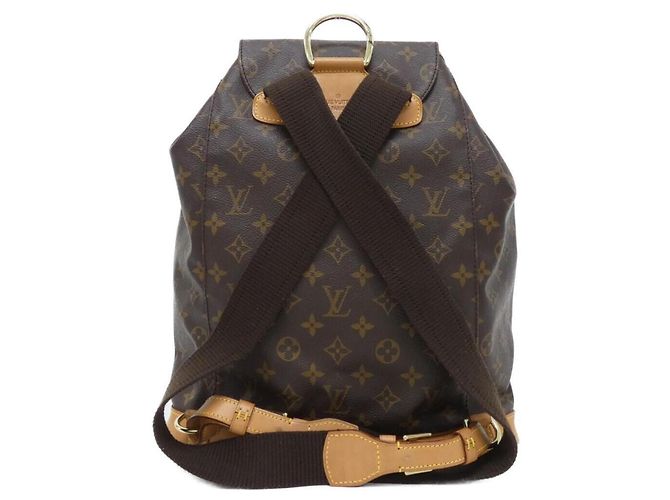 Zaino Louis Vuitton Monogram Montsouris GM Marrone - vista 2