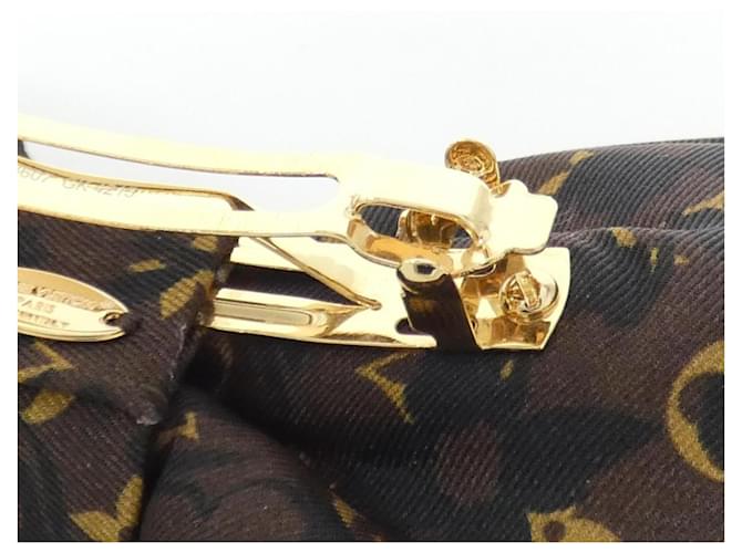 Fermi capelli Louis Vuitton Monogram Leopard Marrone - vista 5