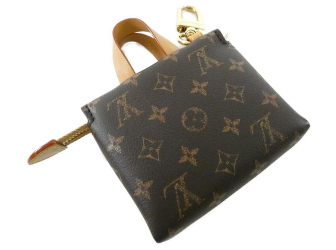 Portachiavi in pelle Monogram Louis Vuitton Marrone - vista 2