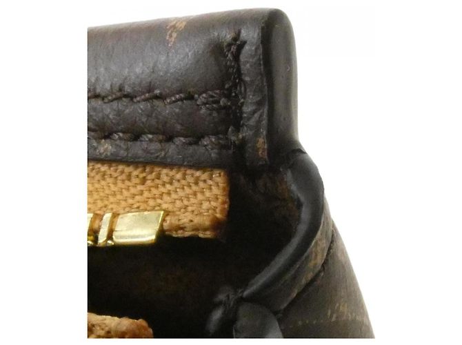 Portachiavi in pelle Monogram Louis Vuitton Marrone - vista 4