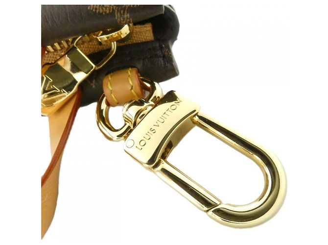Portachiavi in pelle Monogram Louis Vuitton Marrone - vista 5