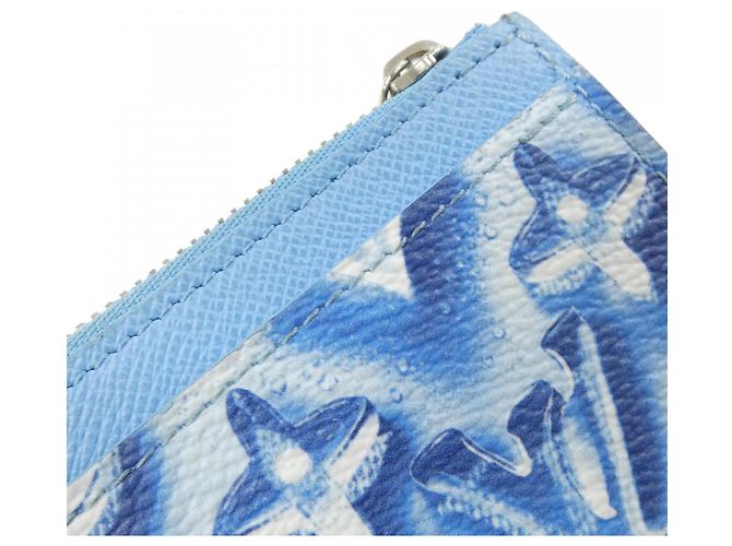 Louis Vuitton Monogram Ice Cube Coin and Card Case Blu - vista 3