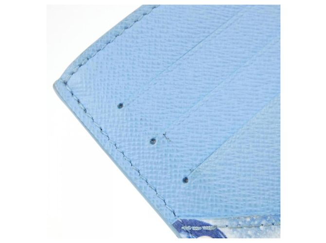 Louis Vuitton Monogram Ice Cube Coin and Card Case Blu - vista 5
