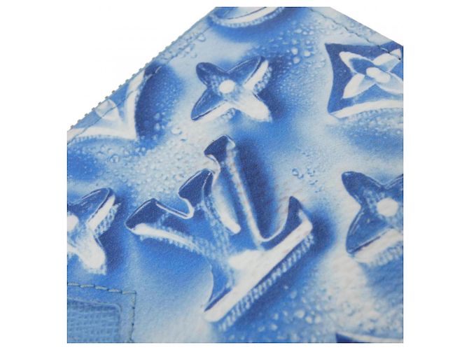 Louis Vuitton Monogram Ice Cube Coin and Card Case Blu - vista 6